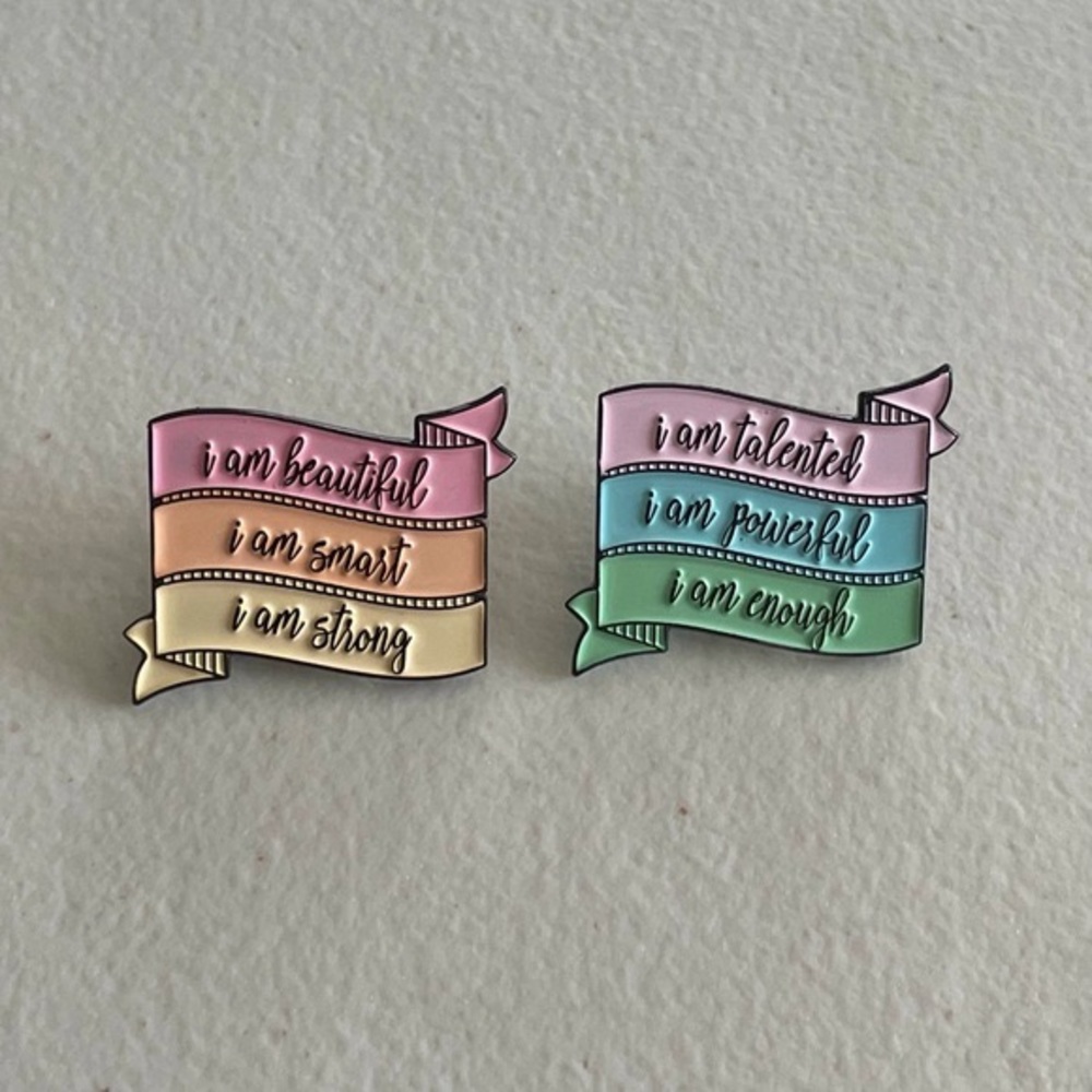 Inspirational Messages Enamel Pins